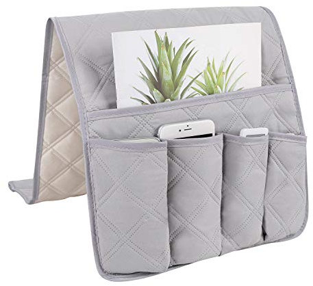 Sofa Chair Couch Armrest Organizer Hanging,5 Pockets Non-Slip Armchair Storage Bag Sofa Couch Armrest Cover Double Sided Organizer for Tablet, Phone,Glasses,Book,Magazines, TV Remote Control
