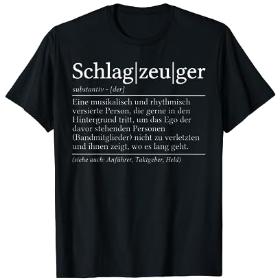 Schlagzeug Drummer Schlagzeuger T-Shirt