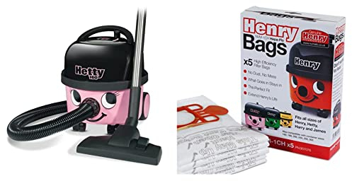 Numatic 903371 Staubsauger, classic pink & Henry NVM-1CH, Staubsaugerbeutel, diverse