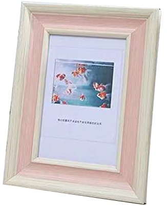 YOUCAI Modernen Bilderrahmen Fotorahmen Freistehende Und Hängende Dekoration, Vintage-Stil, für Familie, Mädchen, Jungen, Freunde,8.9x12.7cm,Rosa