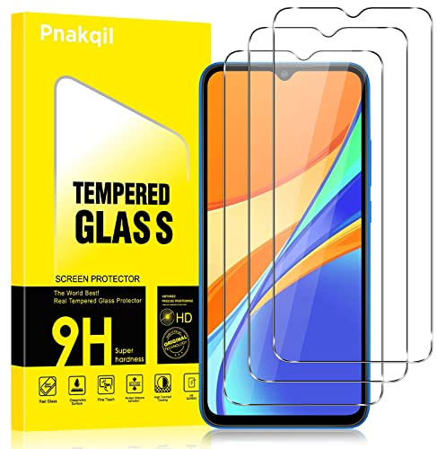 Pnakqil Protector Pantalla para Xiaomi Redmi 9C/Redmi 9C NFC [3 Piezas],9H Dureza,Ultra HD y Transparent,Antiarañazos,Antihuellas,Sin Burbujas,Cristal Templado Compatible con Xiaomi Redmi 9C 6.53