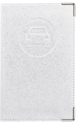 Color Pop - Porte-papiers Couleur Disco Blanc - Voiture Nouveau permis - Fabrication française - PVC – papiers français – Carte Grise Nouveau permis Conduire – 13,8 x 9 cm