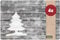 Weihnachts Tischsets 4er als abwaschbare Weihnachten Tischdeko - Platzsets Weihnachtsdeko Baum als Winter Tischuntersetzer - Platzdeckchen als Tischunterlage für Esstisch Wohnzimmer Tisch