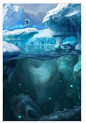 Subnautica Elektronische Spiele Leinwandposter (19) Leinwand Poster Schlafzimmer Dekor Sport Landschaft Büro Zimmer Dekor Geschenk Rahmen Stil 30 x 45 cm