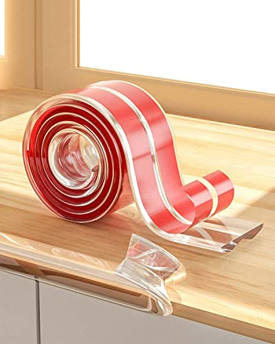 Andizun 6M Transparente Protection Table Bebe, Coin de Table Protection Bebe, Protection Universelle Protecteur des Bords et Angles de Placard, Non Toxique sans Odeur Bande Protection Meuble