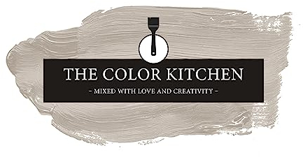 THE COLOR KITCHEN helle Wandfarbe - Malerfarbe für Wohnzimmer und Schlafzimmer - matte Innenfarbe in Taupe - 5l Deckfarbe in TCK1017
