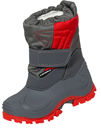 Spirale Winterstiefel Jawa Kinderstiefel grau/rot 31