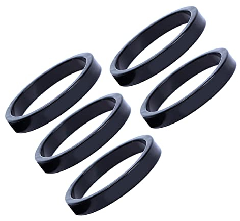 CLISPEED 5 Pièces Entretoises De Potence VTT Entretoises De Casque De Vélo Entretoises De Guidon De Vélo Entretoises De Casque en Carbone Laveur De Pièces Lave-vélo Machine à Laver Régler