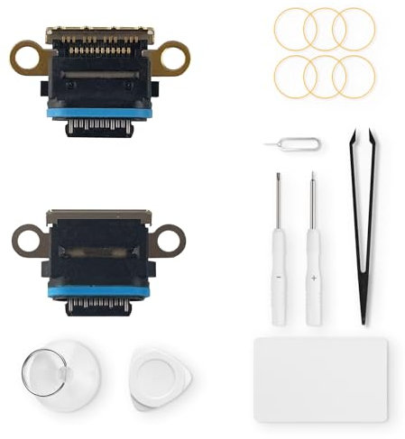 Eonpam Charging Port Replacement for Google Pixel 6 Pro/7/7 Pro Charger Port Microphone Headphone Jack with Repair Kit