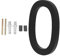 OSALADI House Number Numbers Digital Signage Corridor Identification Number Stainless Steel Trim Front Door Decor Room Numbers Stickers Room Gate Number Three-Dimensional Metal 3D Set