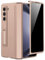 Miimall Custodia per Samsung Z Fold 5, [Protezione Dello Schermo in Vetro Temperato Anti-Spia] [Cerniera Magnetica] [Cavalletto], PC Custodia Antiurto Protettiva Case per Galaxy Fold 5, Oro