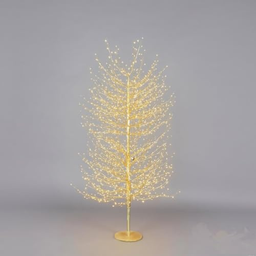 Faggio con Base e 2000 LED: Altezza 180 cm, Diametro 90 cm Gold