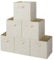 GRANNY SAYS Cube Storage Boxes, Pack of 6 Fabric Storage Cubes 33x33x33, Square Storage Boxes for Shelves, Collapsible Storage Cube Boxes, Cubby Storage Bins for Organising Clothes Kids Toys, Beige