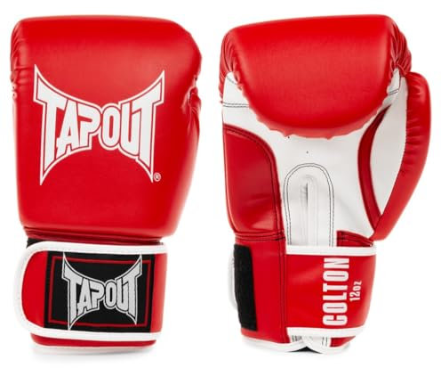 Tapout Boxhandschuhe aus Kunstleder (1Paar) Colton Red/White 16 oz