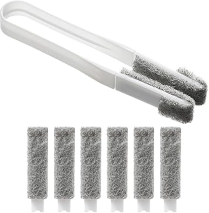 Blind Cleaner Duster | Window Blind Cleaning Tool | Hand-held Roller Blind Cleaning Brush, Blinds Duster with Replacement Heads, Hand-held Window Duster, Roller Blinds Cleaner Brush
