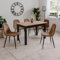 Mesa Extensible Color Roble y Patas Negras 120x70 cm - Coburg