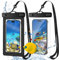 VFANDV Funda Impermeable Móvil 2 Piezas, IPX8 Bolsa Estanca Movil Universal Funda Bolsa Móvil Impermeable Funda Movil Impermeable Agua para iPhone, Galaxy, Huawei y Otros Celular hasta 6.8