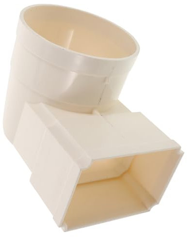Quadratisches Pvc Fallrohr Umleitungsbogen für Regenrinne Weiß