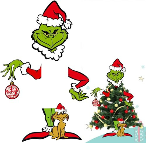 Decorazione per albero di Natale Grinch, divertente decorazione natalizia, decorazione per albero di Natale, decorazione natalizia