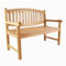 Divero 2-Sitzer Bradford Gartenbank aus Teakholz, behandelt – Farbe: Braun
