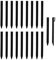 Lot de 20 piquets d'ancrage au Sol en Plastique de 24 cm pour Bordure de Jardin, terrasse, Tente (Noir 20pcs)
