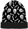 xinyuchen Lustige Skulliess Bones Beanie-Mütze, für Herren und Damen, mit Manschetten, warme Strickmütze, wendbar, dicke Beanies, Siehe Abbildung, Einheitsgröße