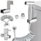 Douchette Wc Kit Complet, Jet Toilette Wc Inoxydable, pour Wc, Hygiène Personnelle (G1/2''-3/8'')
