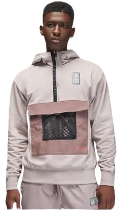 Jordan - Maglione M J PSG STMT FLC PO in Cotone, Viola Medio (L)