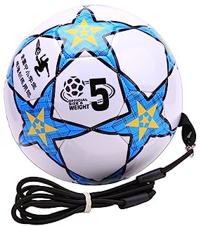 BESPORTBLE Kindgerechter Fußball Trainingsball Mit Schnur 5er Ball Für Und Schüler Ideal Für Regelmäßiges Training Im Fußballspielen Fördert Technik Und Ballgefühl
