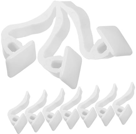TOPBATHY Radiator Pendant Hooks 10Pcs Abs Plastic Radiator Support Clips for Efficient Heat Distribution Easy Install Hanging Brackets for Towels and Clothes White