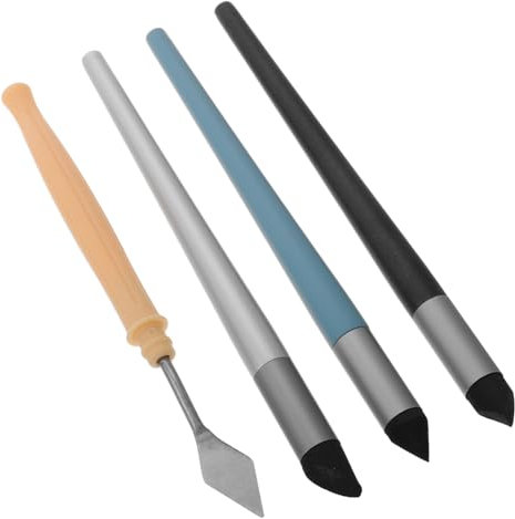 Abaodam 1ensemble Set De Pinceaux à Estomper pour Pastels à Huile avec Éponge Ronde Et Grattoir Outils De Mélange pour Artistes Peinture Détail Et Ombres
