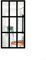 HpLive Specchio acrilico in legno, autoadesivo, effetto finestra, decorazione da parete per soggiorno, camera da letto, 44 x 22 cm (nero)