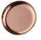 Elegante placa redonda de almacenamiento hecha de acero inoxidable, perfecta para organizar joyas y cosméticos (oro rosa)