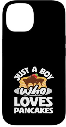Solo un chico que ama los panqueques sabrosa pila Carcasa para iPhone 14