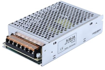 WTKYNULE Fuente de alimentación conmutada NES/S-50w-24V2A, Transformador de 12v, 220v a 5V, 10a, módulo de Fuente de alimentación de monitoreo(S-50-5 | 5V10A)