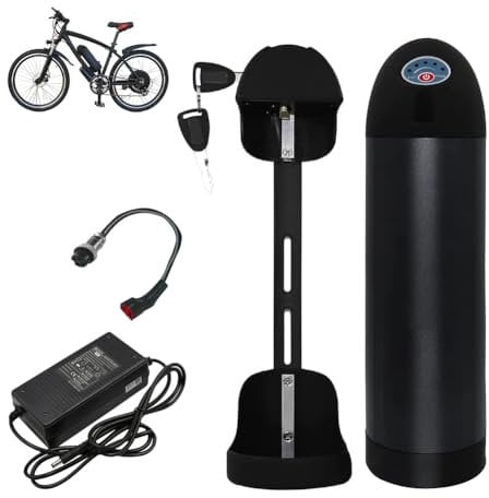 HJGHY 24V 36V 48V 60V E-Bike Lithium Battery 6Ah 8Ah 10Ah 12Ah 15Ah 21Ah Kettle Lithium-ion Water Bottle Shape Battery for Electric Mountain Bike Motor,48V,15Ah