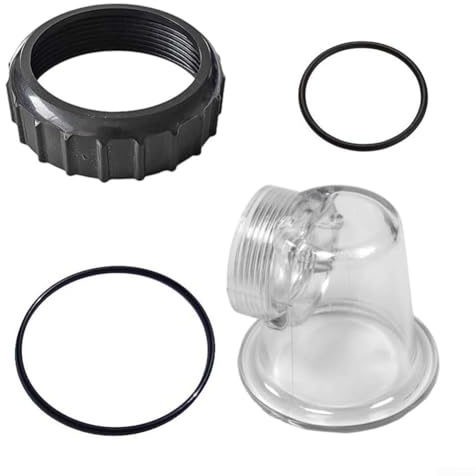 Filteilect Pool Umwälzpumpe Ersatzteile Klar Vorfilter Abdeckung Kit mit Schraubfitting O-Ring Dichtungen für SPS Serie Poolausrüstung