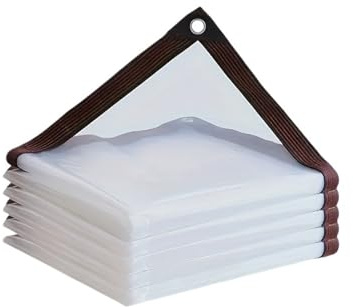 Transparente regenfeste Beschattungstuchplane, leichte wasserdichte Abdeckung(1x1m)