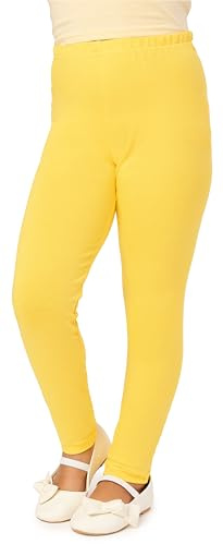 Merry Style Mädchen Lange Leggings aus Viskose MS10-130 (Gelb, 110)