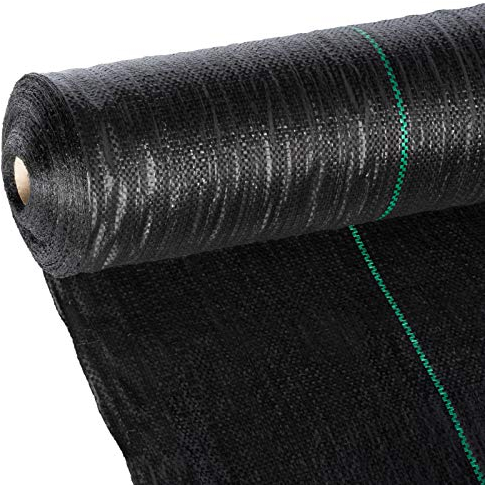 Masgard® Bändchengewebe 100 g/m² Bodengewebe Unkrautfolie Verschiedene Abmessungen hohe UV-Stabilisierung (2,00 m x 10,00 m = 20 m² (gefaltet))