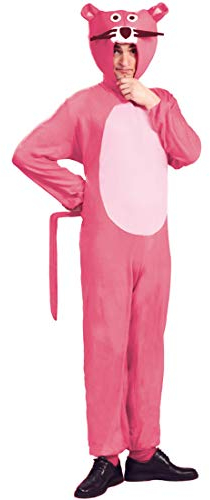 NET TOYS Costume panthère Rose | Rose en Taille L (FR 52/54) | Tenue Unisexe Originale Panthère Rose | Convient Parfaitement pour Carnaval de Rue & soirée après-Ski