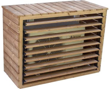 Cache climatiseur extérieur en bois grand format