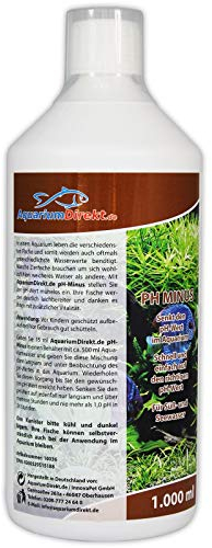 AquariumDirekt pH-Minus (Für weicheres Wasser - Senkt den pH-Wert im Aquarium - Laich, laichen - Vitalität Ihrer Zierfische - Ideal für Süß- und Seewasser), Größe:1 L