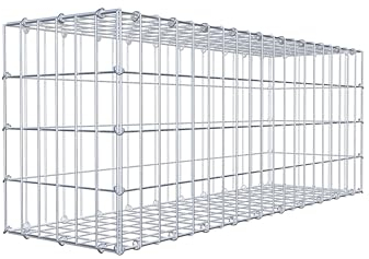 GABIONA Steinkorb-Gabione eckig, Maschenweite 5 x 10 cm, Tiefe 30 cm, Gabione 100 x 40 x 30 cm (L x H x T), C-Ring