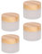 Beaupretty 4 Stück Sahneglas Kosmetika Schminkbehälter Zapfanlage Für Flaschen Schmink Behälter Für Make up Ausschenker Für Flaschen Glasbehälter Hohes Weißes Glas Probe Lotion Reisen
