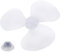 DONTHINKSO 3 Leaves Clear Plastic Fan Blade Replacement for 12 Inch Pedestal Fan