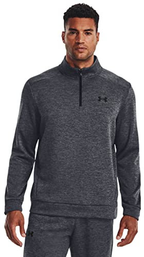 Under Armour Mens Armour Fleece 1/4 Zip Sweater - Pitch Grey - XL
