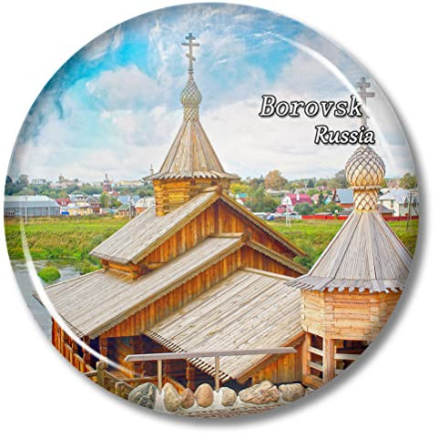 Kühlschrankmagnet Russia Borovsk, 5,7 cm