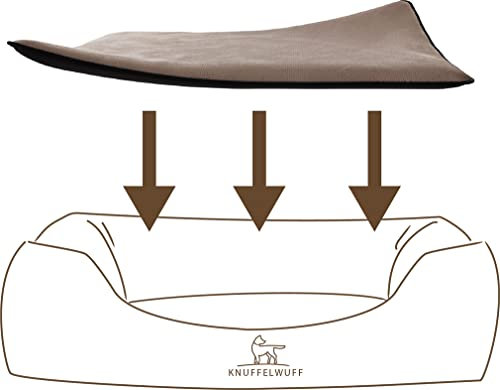 Knuffelwuff kuschelige Einlage Teddy für Hundebett Form: Classic Größe XXXL Braun