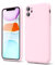 oakxco Funda Silicona para iPhone 11, Gel de Goma Suave y Delgada, TPU Liso Mate Color Puro Funda Minimalista, Elegante Ultra Slim Mate Protección Case, Rosa